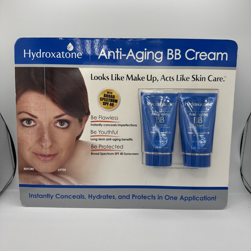 Hydroxatone Anti-Aging BB Cream Universal Shade 1.5 fl oz (Pack of 2)